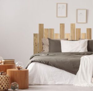 Tête de lit en bois massif de pin. Palisade. 161x60cm