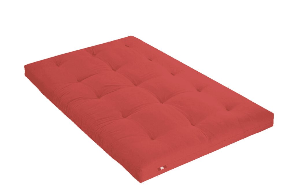 Matelas futon latex rouge 140x190